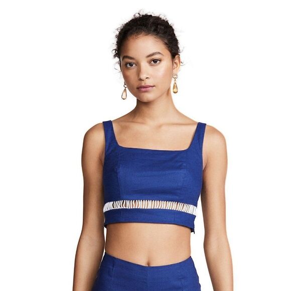 STAUD Tops - Staud NWT Mantis Crop Top in Midnight Size 12